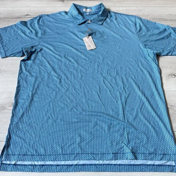 Peter Millar Men's Sport Navy‎ Ralph Performance Jersey Polo XL New With Tags